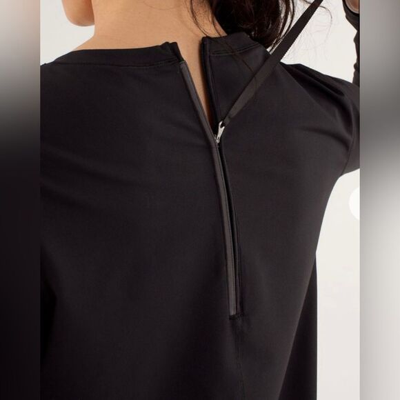 Lululemon Run: Warm Up Crew Sweatshirt Black Size 6 - Picture 1 of 15